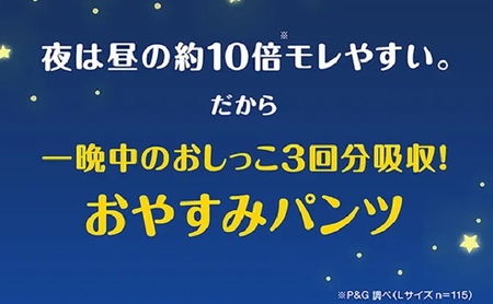パンパース おやすみパンツ 2パック ベビー用品  紙おむつ 日用品 幼児 乳児 おねしょ防止パッド 夜用  ビッグ：26枚