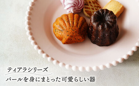【美濃焼】ティアラ ケーキ プレート マットピンク 2枚セット【Primitive陶舎花＊花】食器 深皿 ケーキ皿 デザートプレート 写真映え 洋風 ヨーロッパ風 カフェ風 かわいい おしゃれ [MFZ012]