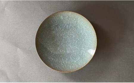 有田焼 貫入取皿 2枚セット【梶原大敬 茂正工房】器 うつわ 食器 皿 取皿 菓子皿 デザート皿 2枚 セット ペア 青磁 貫入 青 夏 上品 シンプル 作家 ろくろ 電子レンジ対応 A30-780