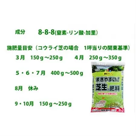 まきやすい芝生の肥料　2.5kg　約10坪分_雑貨   _【1411220】