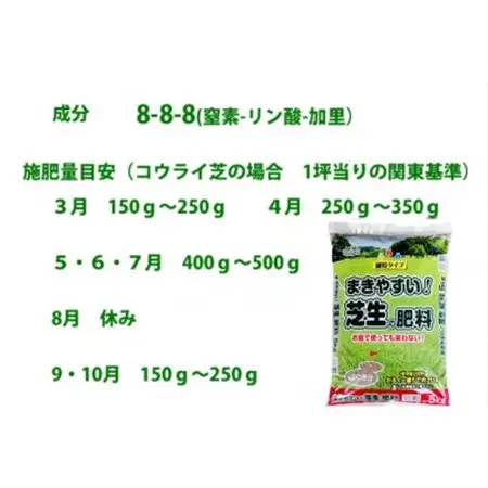 まきやすい芝生の肥料　5kg　約20坪分　【細粒タイプ】_雑貨   _【1411223】