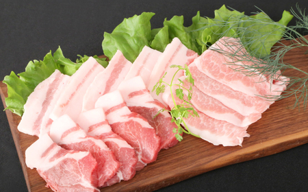 肥前さくらポーク 焼肉食べ比べセット 小分け3種 計1kg / 佐賀県 / 株式会社そよかぜ館 [41AAAL004]