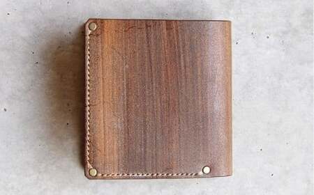 【こだわりの革細工】二つ折り財布 /「LEATHERS by Kei Arabuna」革 財布