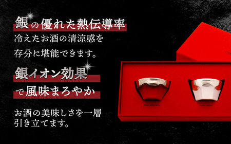 【美濃焼】 ぐい呑み ETERNO ROSSO 2客 セット ( 大 / 小 ) 【工房 藤本】酒器 おちょこ [TBR004]