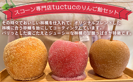 りんご飴 3種類から選べる3本セット 個包装 tuctuc【リンゴ飴 リンゴ飴食べ比べ 3種類のリンゴ飴 選べるリンゴ飴セット】 tt-0014