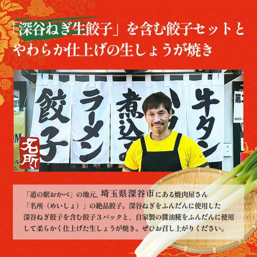名所　餃子・生しょうが焼セット　【11218-0659】