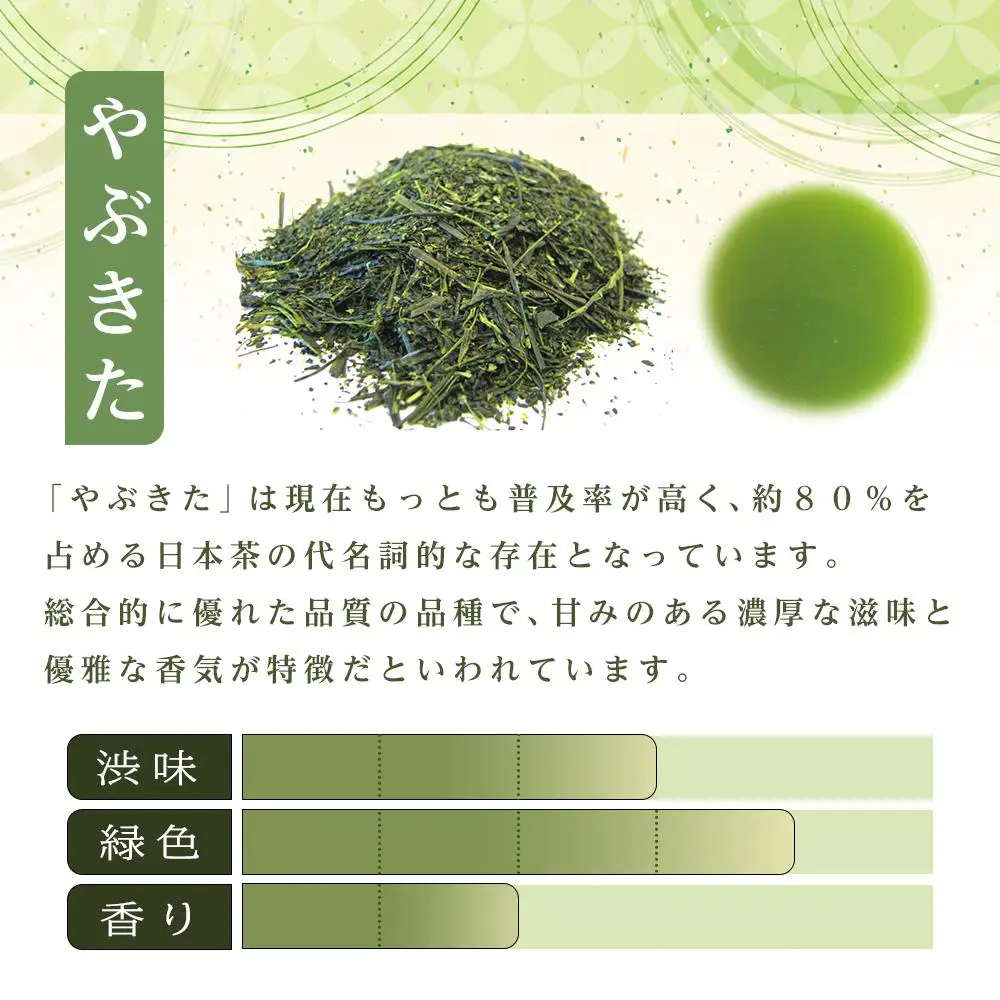 天皇杯受賞茶園 やままのお茶　特蒸し一番茶仕立　やぶきた茶