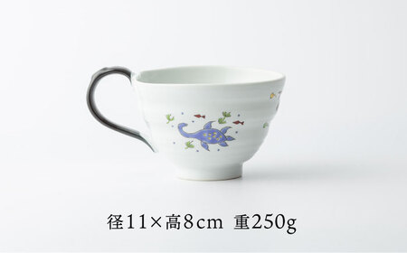 【波佐見焼】マグスープ碗 ペアセット（ホワイト/ブルー）スープマグカップ 食器 【ふきの陶】[NF11] 波佐見焼