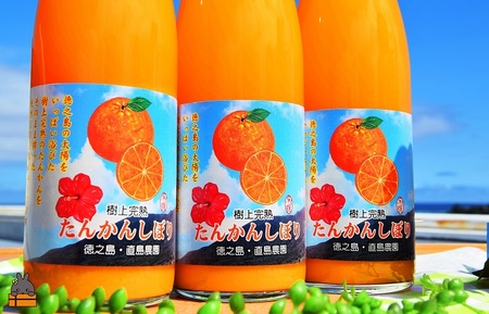 ≪NEW 2026年もぎたて！≫徳之島の直島農園さんのたんかんしぼり（720ml×3本） ( フルーツ ジュース 果汁 果物 柑橘 徳之島 鹿児島 濃厚 贅沢 太陽 恵み 健康 美味しい )