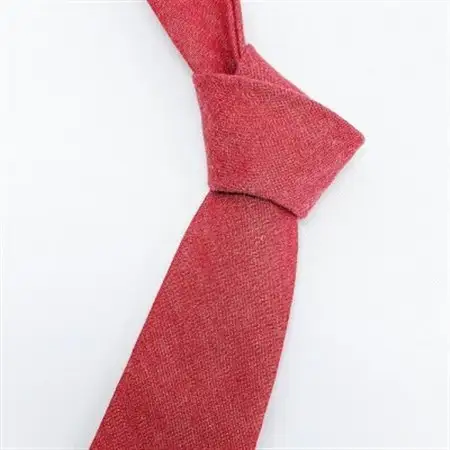 岡山デニムタイ【7.5cm巾】ストロベリーレッド_装飾品・工芸品 ネクタイ・ベルト 服飾小物 _【1457738】