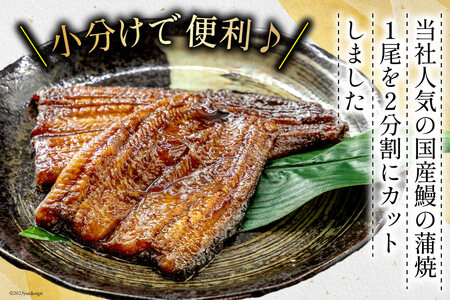 うなぎ 国産 蒲焼 カット大 約100g ×4p 冷凍 真空パック [駿河淡水 静岡県 吉田町 22424170]