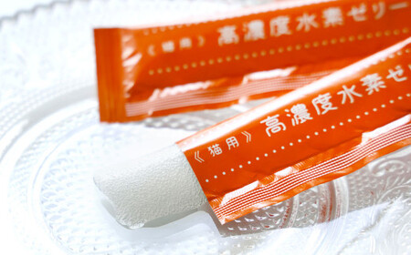 【3ヶ月定期便】 高濃度 水素ゼリー 猫用 31本入り × 3回 (1本5g) 水素 ゼリー ごはん おやつ 猫 健康食品 サプリ  ご褒美 健康 ミルク風味 持ち運び 携帯 ペット