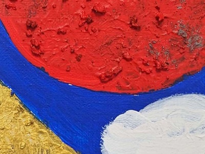 富士山溶岩パワーアート「白雲に黄金富士と太陽B」 絵画 アート
