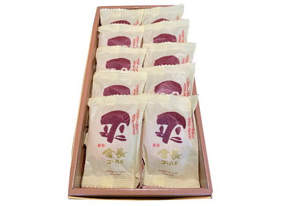 ハレルヤ　金長ゴールド　10個入 お菓子 和菓子 スイーツ 和スイーツ お茶菓子 しっとり まろやか 