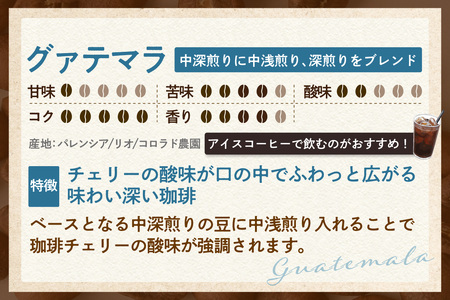 【スペシャリティ珈琲豆】グァテマラ+タイ・ブルームーン