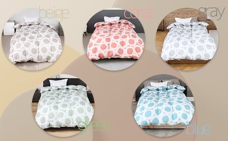 【５色展開】洗える羽毛合い掛け布団シングルダウン90％350dp北欧デザイン羽毛1.2kg洗濯可羽毛布団 寝具  ベージュ