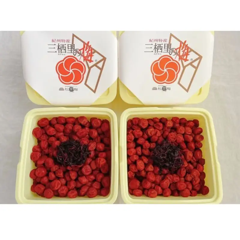 紀州小梅　しそ小梅（塩分13％）　4kg(2kg×2個）  / 田辺市 紀州南高梅 南高梅 梅干し 梅干 梅  肉厚 お米 おにぎり 焼酎 梅酒 健康 小梅 【ske049-2】