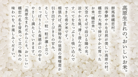 令和7年産 ひとめぼれ 嬬恋米 5kg × 2袋 ( 合計 10kg )[AU001tu]