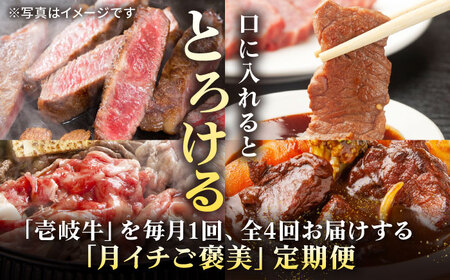 【全4回定期便】 特選 壱岐牛 月イチ ご褒美 定期便  （ボリューム）《壱岐市》【太陽商事】[JDL094] ステーキ サーロイン モモ 焼肉 すき焼き しゃぶしゃぶ 181000
