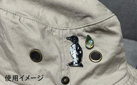 ウミガラスと卵のピンバッジ【26001】