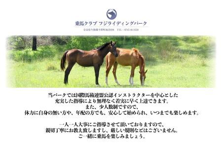 体験乗馬 ( 蹄鉄 プレゼントつき)【2人分】 | 乗馬 体験 運動 ふれあい 奈良県 平群町