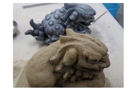 瓦職人手作り！「唐 獅子 (右)」の隅蓋　※受注生産  | 瓦 獅子 隅蓋 受注生産 奈良県 平群町