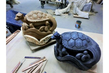 瓦職人手作り！「霊亀」の隅蓋　※受注生産 | 瓦 霊亀 夫婦円満 厄除け 受注生産 奈良県 平群町