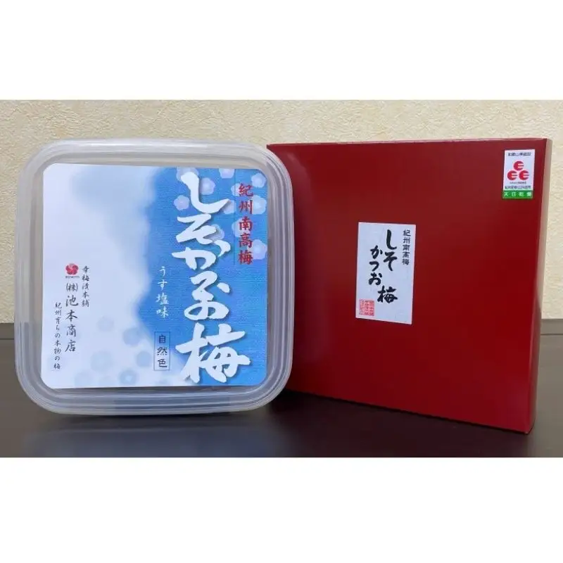 紀州南高梅 しそかつお梅 350g（塩分約10～13％） / 田辺市 紀州南高梅 南高梅 梅干し 梅干 梅 うめ 肉厚 お米 おにぎり 焼酎 梅酒 健康 しそ かつお 【ikm023】