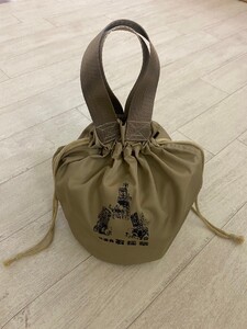 【尾張津島秋まつり】(石採祭車)オリジナルデザイン巾着バッグ＆メッシュキャップ【Fサイズ】セット