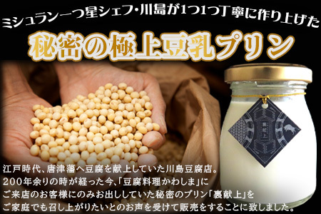 新豆腐スウィーツ裏献上 豆乳プリン(100g×4個入り)合計400g 川島豆腐 スイーツ プリン もっちり 濃厚 ギフト