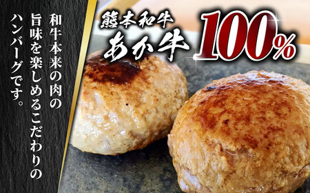 あか牛 100% ハンバーグ 120g × 8個【有限会社 三協畜産】 ハンバーグ 赤牛 セット 牛肉 あかうし 熊本県産 [ZEB099]