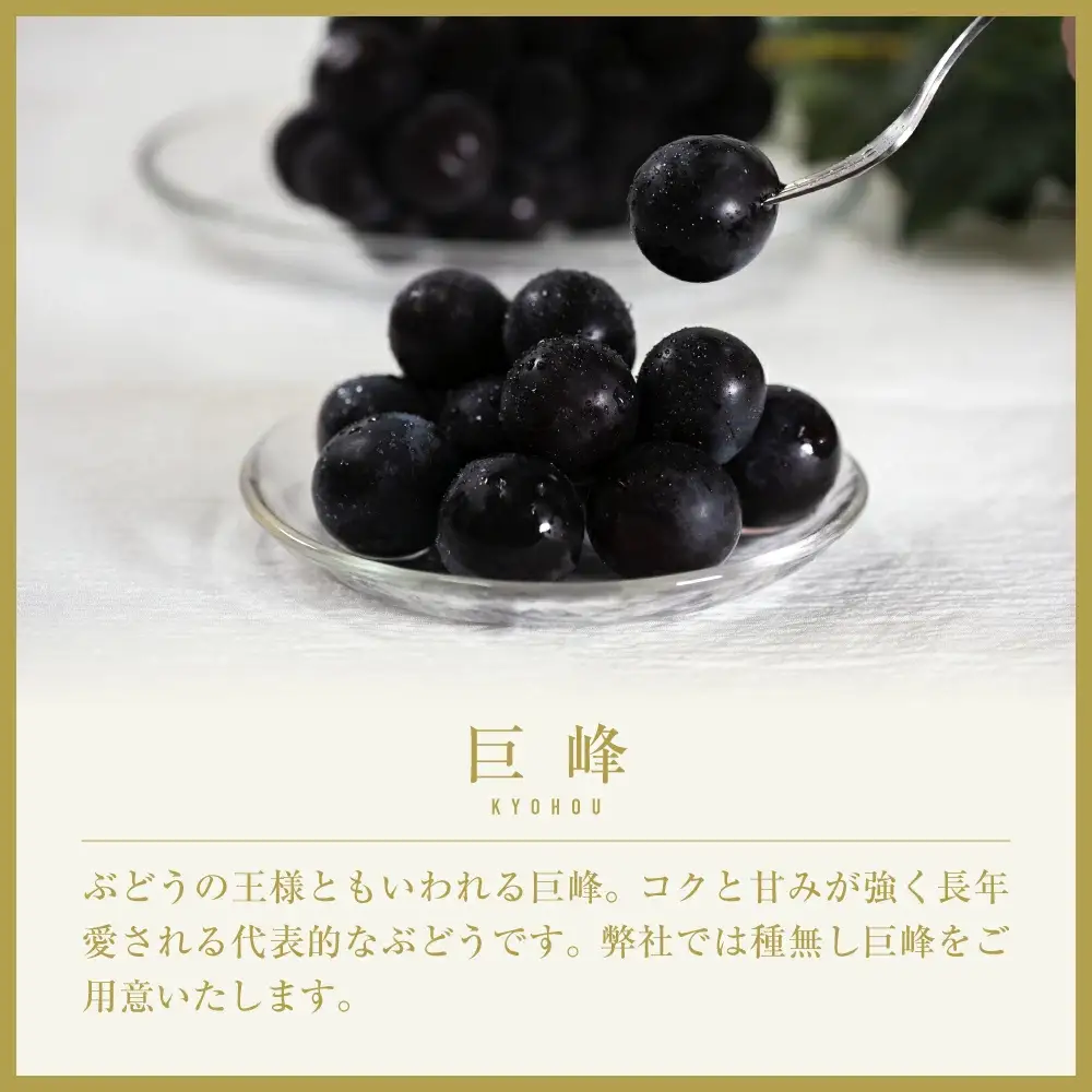 【2026年発送★先行予約】山梨県笛吹市産　旬の採れたて巨峰　約1kg　2～3房 105-015-26y