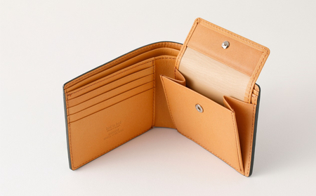 [bell la bell] コードバン 二つ折り財布（カラー：ブラック）_0170-003-T05-1