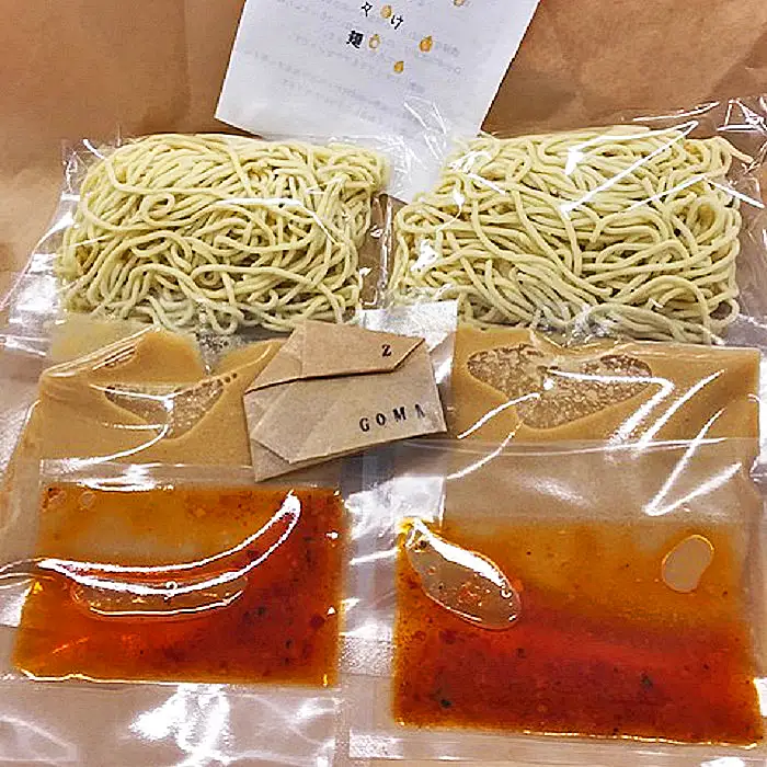 【自家製ラー油と胡麻ダレ】のどごしつるり具琥のざるつけ担々麺６食分 [0012-0052]