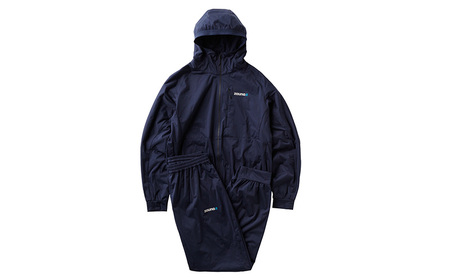 zauna suit / ザウナスーツ　JAPAN BLUE　ジャパンブルー　ネイビー　着るサウナ ファッション デトックスウェア Ag素材 保温性 セットアップ 静音性 軽量性  Ｓ