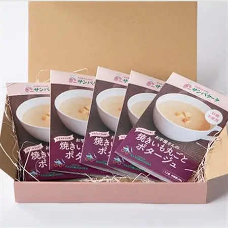 お芋屋さんの焼きいも丸ごとポタージュ　180g×5点セット_惣菜・加工品 スープ  _【1458317】