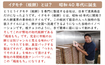 訳ありイタモチ（越後もち）10枚セット　創業明治17年　渡英商店　謹製 幻 超ロングセラー レジェンド おいしい リピーター 個性 甘い 真空パック ボイル 殺菌 デンプン 正月