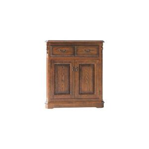 旭川家具 山室家具製作所 OAK(オーク)35 No.6 コンソールボックス 【 国産 無垢 インテリア 木製 欧風 アンティーク調 収納 キャビネット チェスト リビング ダイニング 北海道 】 _02115