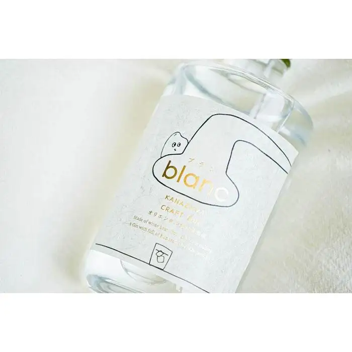 【金沢クラフトジン】blanc　ブラン【お米のジン】　500ml　1本
