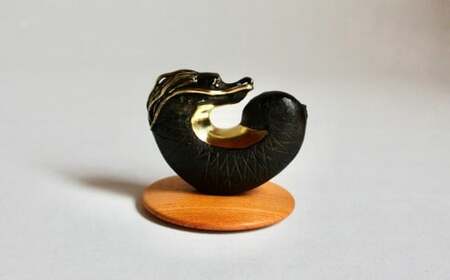 【新潟県無形文化財認定 蝋型鋳金】2024モデル干支「辰」 蝋型鋳金置物 Zodiac「Tatu」[ZI710]