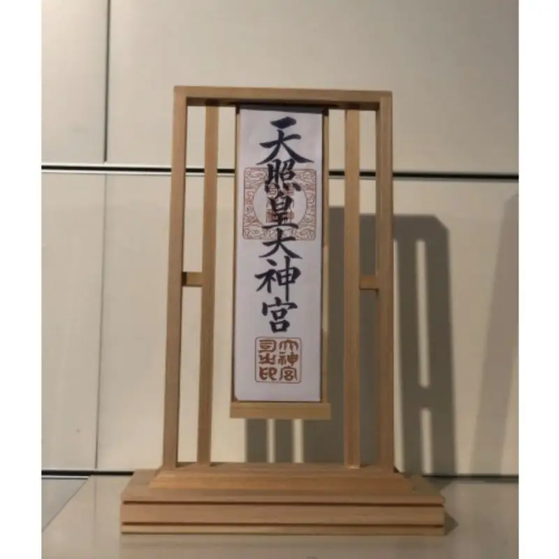 あかね材　紀州ヒノキ　神棚 / 田辺市 熊野 紀州 ヒノキ 檜 紀州材 お神札立て 神棚 自立式【emk011】