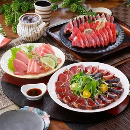 1本釣りかつおたたき・刺身バラエティー1.7Kg A6-139_鰹 カツオ 戻りかつお タレ付き 人気 送料無料 活き〆_【配送不可地域：離島】【1166304】