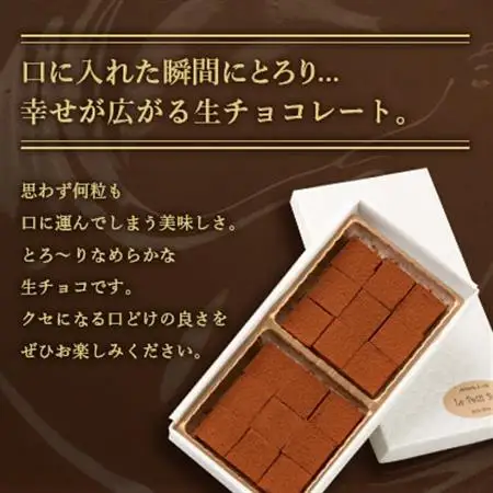 Le Petit Bois(ル・プティ・ボア) 生チョコレート A6-161_菓子・スイーツ チョコレート  _【配送不可地域：離島】【1166386】