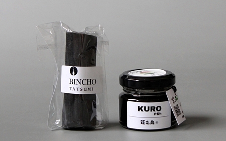 KURO P&h30gと最高級紀州備長炭1本のセット 紀州備長炭 蜂蜜 はちみつ 黒はちみつ 梅酢エキス 和歌山県 すさみ町【ttm001】 