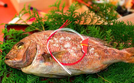おめで鯛お食い初めセット（めでたい焼700g ） 鯛 新鮮 真鯛 冷凍 簡単  ギフト 贈答 贈り物 祝事 正月 などに 鯛 専門店 めでたい屋 尾鷲市　ME-85