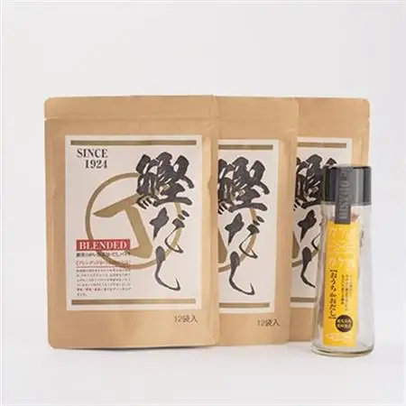 無添加鰹だし 3袋 ＆ おうちdeおだし【無添加だしパック・だし醤油】A6-31_惣菜・加工品 乾物    惣菜・加工品     調味料 だし  ダシ  魚介・海産物 カツオ 鮮魚 かつお 鰹  魚介・海産物     調味料   _【配送不可地域：離島】【1166582】
