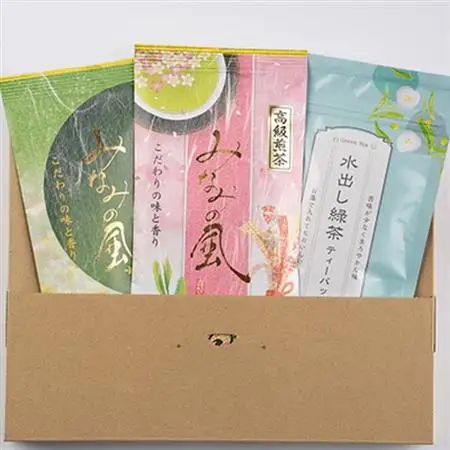 お茶の老舗“厚石園”の特選深蒸しセット (水出し煎茶・特上深蒸し煎茶・高級深蒸し煎茶) A3-98_飲料・ドリンク 茶葉・ティーバッグ 茶 _【配送不可地域：離島】【1166619】