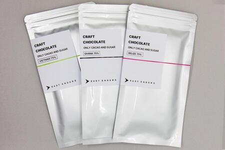 カカオ豆から手作業で作る クラフトチョコレート食べ比べ ３種類セット 45g×３袋