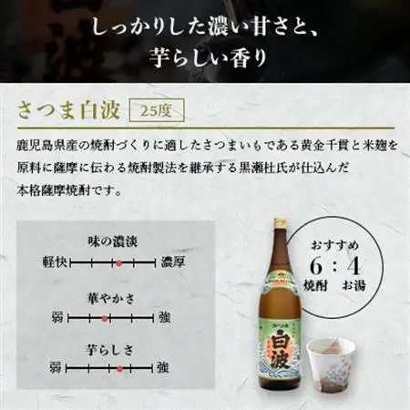 芋なのに飲みやすい? 限定焼酎＆枕崎の定番焼酎 3種セット 900ml×各1本 A6-167_酒・アルコール 芋焼酎 焼酎 _【配送不可地域：離島】【1466145】