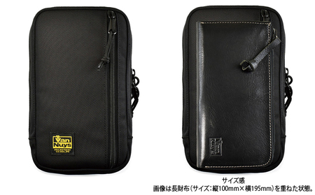 VanNuys 薄型サブポケット／Type-E ウエストバッグ 多機能ウエストバッグ 収納多数 ヒップバッグ  帆布 バンナイズ ファッション カバン 